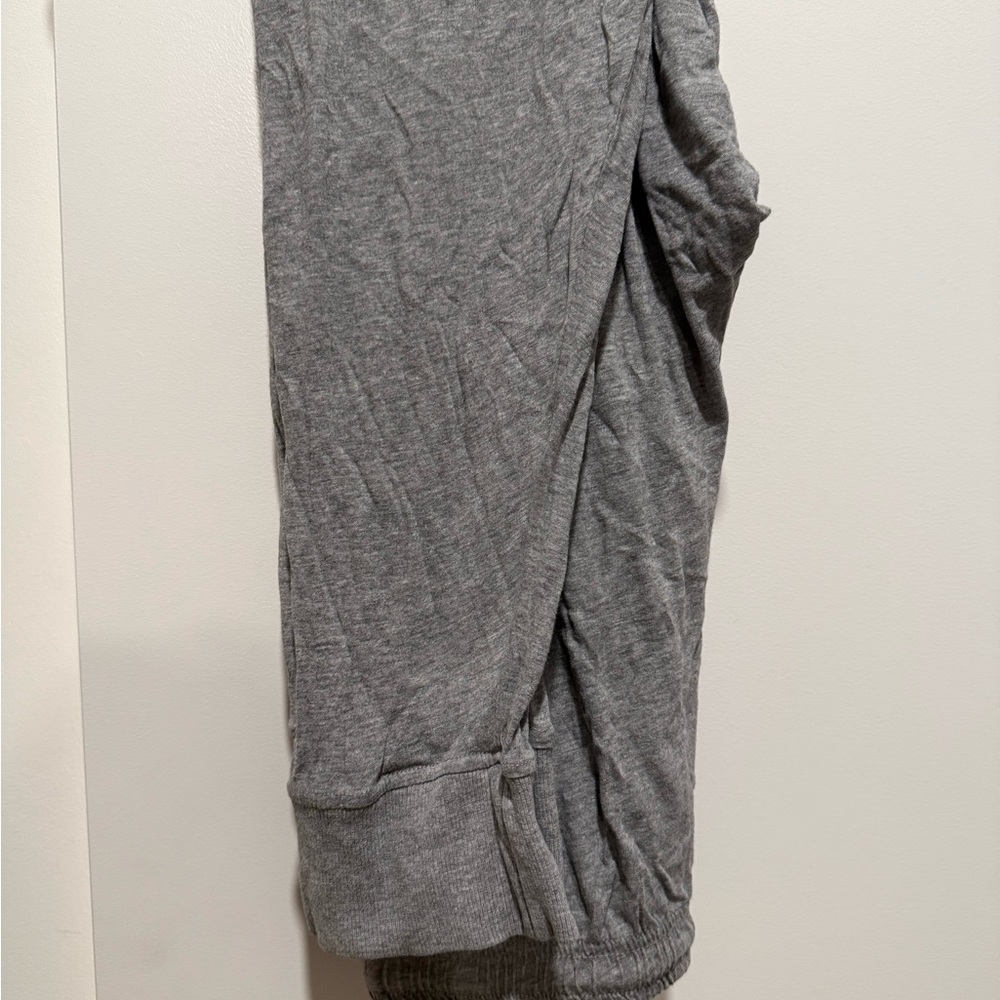 Heather Gray Sweatpants with Soft Fabric and Elastic Ankle Cuffs